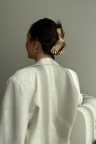 Icon Shell Claw Clip Gold