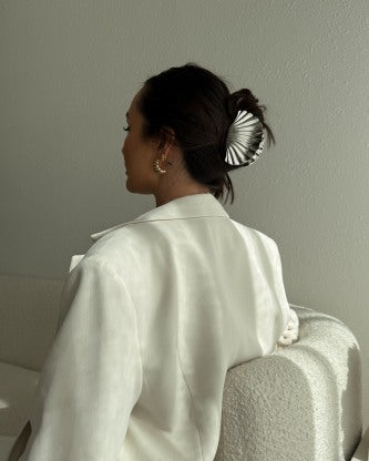 Icon Shell Claw Clip Silver