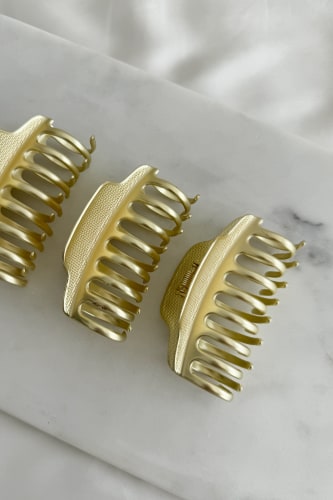 Matte Gold Metal Claw Clip