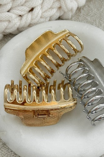 Silver Metal Claw Clip