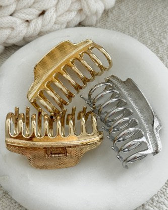 Silver Metal Claw Clip