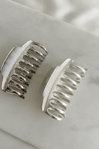 Silver Metal Claw Clip