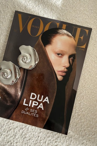 Swirl Shell Claw Clip Silver